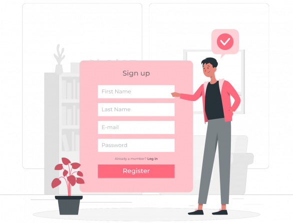Register an Account in Mini Web Register an Account